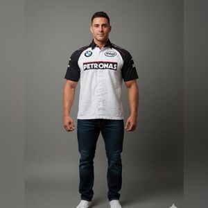 BMW Black and White Motorsport Shirt